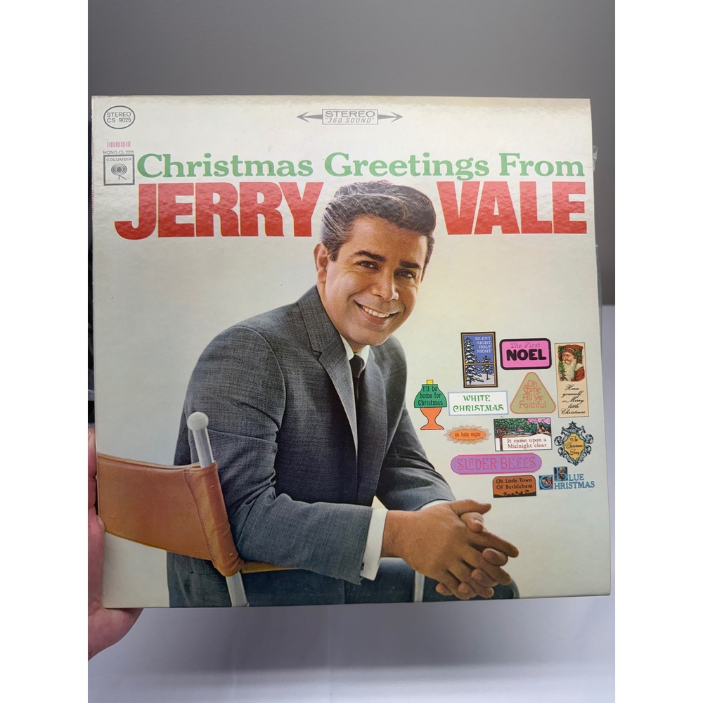 Jerry Vale Christmas Greetings Vinyl LP Columbia 360 Sound Stereo CS 9025 1964